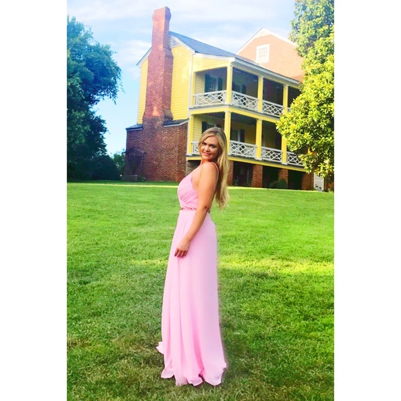 🎉HOST PICK!🎉 Pink Christina Wu Gown, Bridesmaid/Formal/Prom/Pagent, Size 10 - Picture 6 of 16